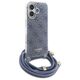 Original Case IPHONE 16 Guess Hardcase Crossbody Cord 4G Print (GUHCP16SHC4SEB) blue 3666339344337