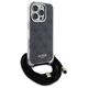Original Case IPHONE 16 PRO MAX Guess Hardcase Crossbody Cord 4G Print (GUHCP16XHC4SEK) black 3666339345150