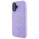 Original Case IPHONE 16 PLUS Guess Hardcase Saffiano Peony Classic Logo MagSafe (GUHMP16MPSAPSMEU) purple 3666339328252