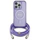 Original Case IPHONE 16 PRO MAX Guess Hardcase Crossbody Cord Script MagSafe (GUHMP16XHCTSGNSU) purple 3666339345877