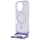 Original Case IPHONE 16 PRO MAX Guess Hardcase Crossbody Cord Script MagSafe (GUHMP16XHCTSGNSU) purple 3666339345877