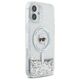 Original Case IPHONE 16 PLUS Karl Lagerfeld Hardcase Liquid Glitter Karl Head MagSafe (KLHMP16MLGKISGH) transparent 3666339319175