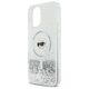 Original Case IPHONE 16 PLUS Karl Lagerfeld Hardcase Liquid Glitter Karl Head MagSafe (KLHMP16MLGKISGH) transparent 3666339319175