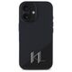 Original Case IPHONE 16 Karl Lagerfeld Hardcase Silicone Shadow Metal Initial MagSafe (KLHMP16SSCMKMPCK) black 3666339317928