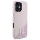 Original Case IPHONE 16 Karl Lagerfeld Hardcase Silicone Shadow Metal Initial MagSafe (KLHMP16SSCMKMPCP) pink 3666339317966