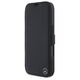 Original Case IPHONE 16 Mercedes Bookcase Leather Wood Imitation (MEBKP16S23RBGVK) black 3666339364564