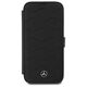 Original Case IPHONE 16 PRO MAX Mercedes Hardcase MB Waves Leather (MEBKP16X23RWRSK) black 3666339364632