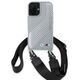 Original Case IPHONE 16 BMW Hardcase M Edition Carbon Stripe & Strap (BMHCP16S23PSCCG) gray 3666339324322