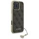 Original Case IPHONE 16 PRO MAX Guess Hardcase 4G Charms Collection (GUHCP16XGF4GBR) brown 3666339345952