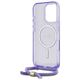 Original Case IPHONE 16 PRO Guess Hardcase Crossbody Cord Script MagSafe (GUHMP16LHCTSGNSU) purple 3666339345860