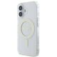 Original Case IPHONE 16 Guess Hardcase IML Glitter Circle MagSafe (GUHMP16SHFGERET) transparent 3666339307554