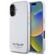 Original Case IPHONE 16 Karl Lagerfeld Hardcase Hotel RSG (KLHCP16SPGWCMKHG) gray 3666339319489
