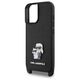 Original Case IPHONE 16 Karl Lagerfeld Hardcase Saffiano Karl&Choupette Metal Pin CBDY Strap (KLHCP16SSAKCPBK) black 3666339329884