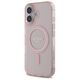 Original Case IPHONE 16 Guess Hardcase IML Glitter Circle MagSafe (GUHMP16SHFGEREP) pink 3666339307851