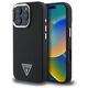 Original Case IPHONE 16 PRO MAX Guess Hardcase Grained Triangle MagSafe (GUHMP16XPGTSPSK) black 3666339302337