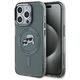 Original Case IPHONE 15 PRO Karl Lagerfeld Hardcase IML Metal Karl&Choupette Head MagSafe (KLHMP15LHLSKCK) black 3666339284763