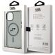 Original Case IPHONE 15 Karl Lagerfeld Hardcase IML Metal Karl&Choupette Head MagSafe (KLHMP15SHLSKCK) black 3666339284749