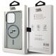 Original Case IPHONE 15 PRO MAX Karl Lagerfeld Hardcase IML Metal Karl&Choupette Head MagSafe (KLHMP15XHLSKCK) black 3666339284770