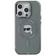 Original Case IPHONE 15 PRO MAX Karl Lagerfeld Hardcase IML Metal Karl Head MagSafe (KLHMP15XHLSKIK) black 3666339284497