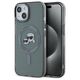 Karl Lagerfeld HC MagSafe IML Metal KC Heads case for iPhone 15 6,1&quot; black 3666339284749