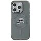 Karl Lagerfeld HC MagSafe IML Metal KC Heads case for iPhone 15 Pro Max 6,7&quot; black 3666339284770