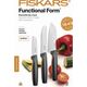Fiskars functional form zestaw 3 noży faworyt (1057556)