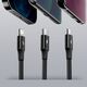 Kabel USB Baseus USB-C - USB-C + microUSB + Lightning 1.5 m Zielony (1573-74475_20220301153445)