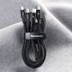 Kabel USB Baseus USB-C - USB-C + microUSB + Lightning 1.5 m Zielony (1573-74475_20220301153445)