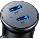 Ładowarka Joyroom Mini ładowarka samochodowa do gniazda zapalniczki 30W 2x USB-C metalowa czarna Mini ładowarka samochodowa do gniazda zapalniczki 30W 2x USB-C metalowa czarna