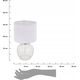 Lampa stołowa Atmosphera Lampa stołowa szklana podstawa TEVE, 30 cm