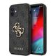 Guess Case for iPhone 12 / iPhone 12 Pro - Guess Hardcase 4G Big Metal Logo ( GUHCP12M4GMGGR) - Grey 3666339004576 έως 12 άτοκες Δόσεις