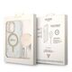 Original Case IPHONE 14 PRO Guess Hardcase Marble MagSafe + Wireless Charger (GUBPP14MHMEACSH) white 3666339103200