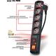 Πολύπριζο Acar F5 PRO, 5 πρίζες, 3 m, μαύρο (W0093) 378878 5904743285405