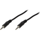Καλώδιο LogiLink Jack 3,5mm - Jack 3,5mm 3m μαύρο (CA1051) 792149 4052792008852
