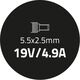 Τροφοδοτικό για φορητό υπολογιστή Qoltec 90 W, 2,5 mm, 4,9 A, 19 V (50074,90 W) 826359 5901878500744