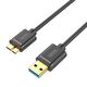Unitek USB-A - καλώδιο USB microUSB 1 m Μαύρο (Y-C461GBK) 970456 4894160018205