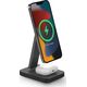 Ładowarka Zagg International Mophie Snap+ charging stand pad - stojąca ładowarka bezprzewodowa do dwóch urządzeń kompatybilna z MagSafe 15W (black)