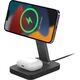 Ładowarka Zagg International Mophie Snap+ charging stand pad - stojąca ładowarka bezprzewodowa do dwóch urządzeń kompatybilna z MagSafe 15W (black)