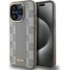 DKNY DKNY DKHMP15LPCPVSLE iPhone 15 Pro 6.1" beżowy/beige hardcase Leather Checkered Mono Pattern MagSafe