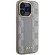 DKNY DKNY DKHMP15LPCPVSLE iPhone 15 Pro 6.1" beżowy/beige hardcase Leather Checkered Mono Pattern MagSafe