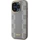 DKNY DKNY DKHMP15XPCPVSLE iPhone 15 Pro Max 6.7" beżowy/beige hardcase Leather Checkered Mono Pattern MagSafe