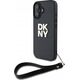 DKNY DKNY DKHCP16SPBSWSK iPhone 16 6.1" black/black hardcase Wrist Strap Stock Logo