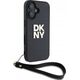 DKNY DKNY DKHCP16SPBSWSK iPhone 16 6.1" black/black hardcase Wrist Strap Stock Logo