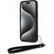 DKNY DKNY DKHCP16LPBSWSK iPhone 16 Pro 6.3" black/black hardcase Wrist Strap Stock Logo