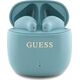Słuchawki Guess Guess Bluetooth headphones GUTWSJ14ESGQ TWS + docking station turquoise/turquoise Printed Classic Logo