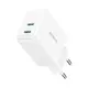 Joyroom JR-TCF12 wall charger 2xUSB-C 20W PD / QC 3.0 white