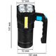 Latarka Vayox Latarka szperacz 250lm 4xLED + COB VA0113 Vayox