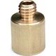 Rycote Rycote Brass 3/8" M to 5/8" F screw adaptor