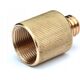 Rycote Rycote Brass 3/8" M to 5/8" F screw adaptor
