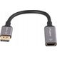 Lanberg Kabel adapter Lanberg Displayport (M) -> HDMI (F) 4K na kablu 20cm srebrny